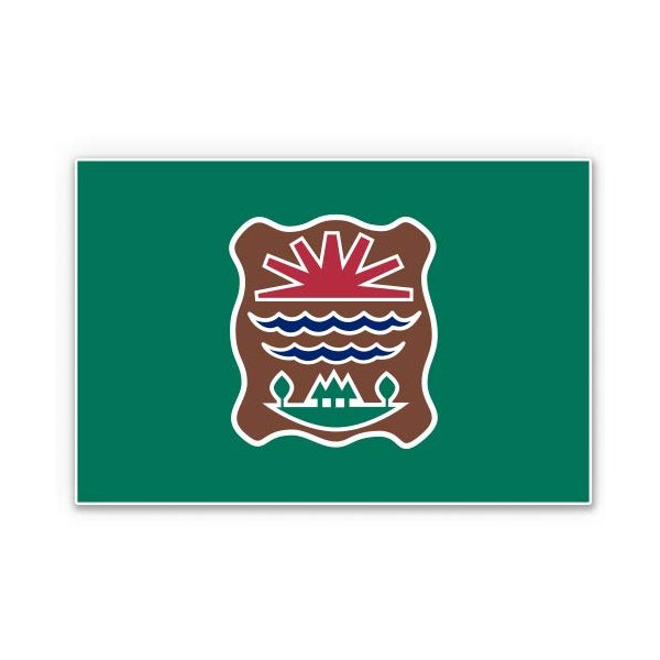 Flag of The Western Abenaki - 12" Vinyl Sticker Waterproof Decal