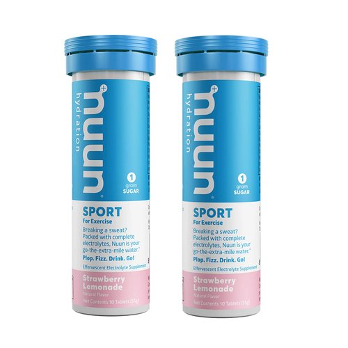 Nuun Hydration: Strawberry Lemonade Electrolyte Drink Tablets (2 Tubes of 10 Tabs)