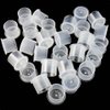Tattoo Ink Caps Medium - 500PCS Disposable Plastic Tattoo Ink Cap with Base Tattoo Cups for Tattooing, Tattoo Ink, Tattoo Supplies (1412mm)