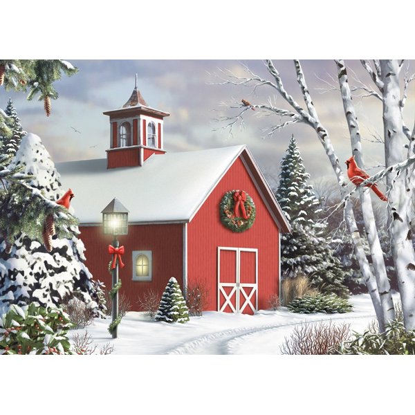 As Winter Calls Boxed Christmas Cards - 15 Cards & 16 Foil Lined Envelopes