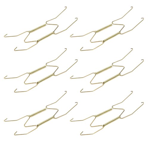 KUMGROT 6pcs Plate Hangers Decorative Wire Plate Hangers Holders Wall Plate Hangers Wall Hooks for Decorative Plates Arts 8 Inch