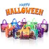 Jaywayang 8Pcs Halloween Trick or Treat Bags, Small Halloween Tote Bags with Handles, Gift Bags, Reusable Non-Woven Halloween Bags for Gifts Wrapping, Halloween Party Supplies, 7.9×7.9×3.15"