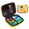 TONYLAIJIANTAO Toy Storage Organizer Case Compatible with Bakugan Armored Alliance Collectible Action Figures, BakuCores, Bakugan Ultra and Trading Cards (Case Only) (Yellow-A)