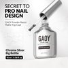 GAOY Matte Gel Top Coat for Gel Nail Polish, 16ml Powder-Resist Matte Finish for Detail Chrome Powder Painting Long Lasting UV Gel Nail Art DIY