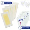 Nair Sensitive Hair Remover Wax Ready Strips, Face and Bikini Hair Removal Wax Strips, 40 Count