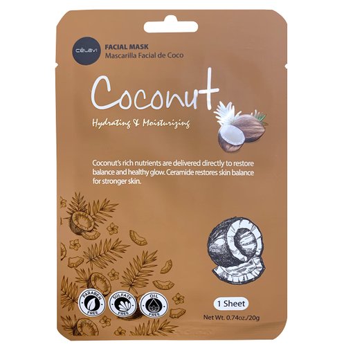 Celavi Collagen Face Sheet Mask K-Beauty Korea Skin Care Moisturizing New D Type- 12 Sheets