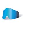 100% Goggle Replacement Lens - Racecraft 1, Accuri 1, Strata 1 Compatible (Anti-Fog-BLUE MIRROR)
