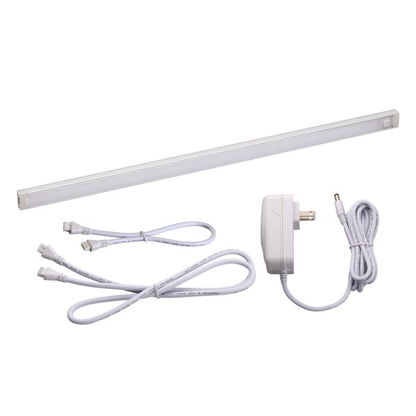 BLACK+DECKER LEDUC18-1CK Dimmable Linkable LED Shop Light with Motion Sensor and Magnetic Option, 10.5W, 780 Lumens, 4000K, 18", Cool White