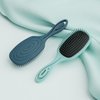 AIMIKE 2pcs Hair Brushes for Women, Turquoise Detangling Brush for Curly Straight Hair, Painless Hairbrush w/Flex Soft Bristles, Detangler Brush Easy Through Tangles, Wet & Dry Paddle Brush