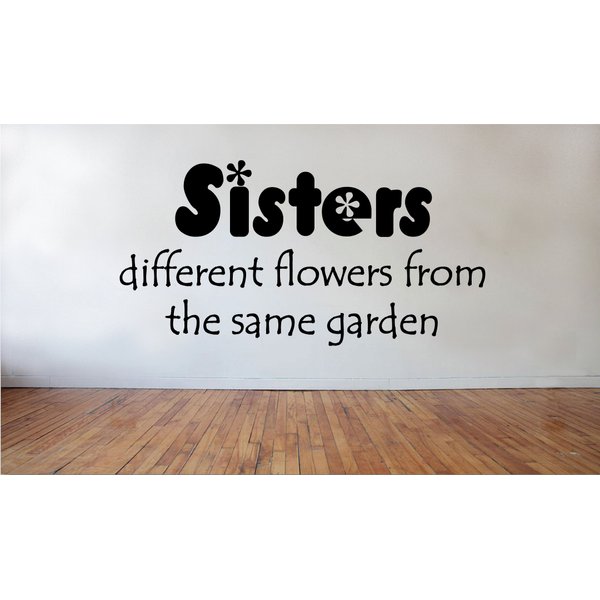 Blinggo Sisters Different Flowers Removable Vinyl Wall Decal Home Décor