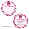 Love Bomb Heart Themed Hot Cocoa Bomb Packaging Sticker Labels for Valentine's Day, Total of 40 2" Circle Stickers by Amanda Creation