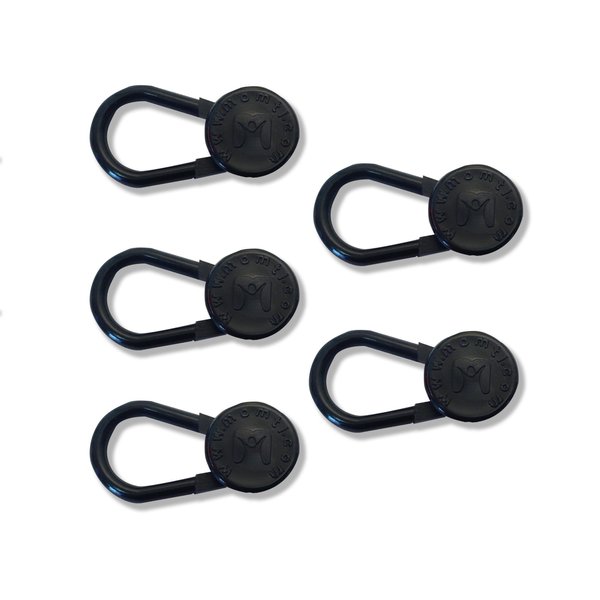 5-Pack Non-Flex Sturdy Plastic Button Pant Extender - Extra 1" Instant Waistband Length - Ideal for All Suffering from Joint Inflammation Pain and Arthritis