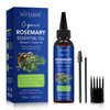 Rosemary Oil for Hair Growth, 120ml Pure Natural Organic Rosemary Essential Oil Infused w/Castor Oil Used for Scalp Massager, Improves Blood Circulation, Body Massage, Reduce Hair Loss