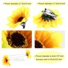 16 Pieces Sunflower Hair Accessories Sunflower Crown Including 6 Pieces Sunflower Headbands, 2 Pieces Sunflower Hair Clips, 8 Pieces Sunflower Hairpins for Women and Girls