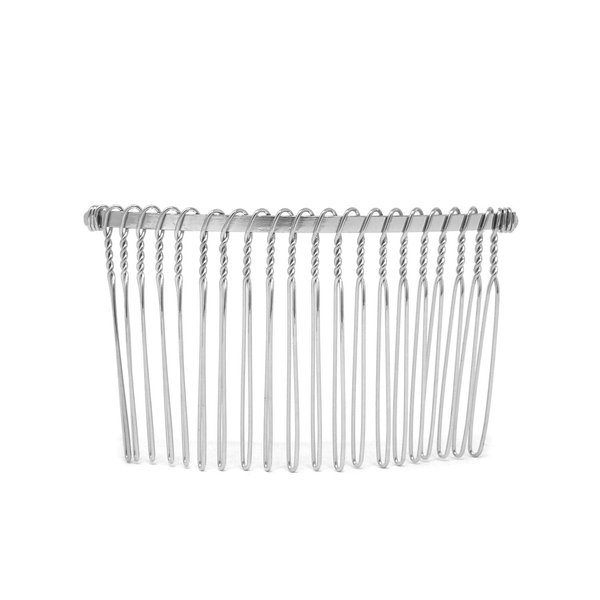 Honbay 6PCS Silver Fancy DIY Hair Clips Metal Wire Hair Combs Bridal Wedding Veil Combs (20 teeth)