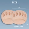 SooGree Ball of Foot Cushions (7Pairs Complexion) - Metatarsal Pads Invisible Socks for Women and Men Soft Gel Ball of Foot Pads Reusable Cushions for Pain Relief Forefoot Pad