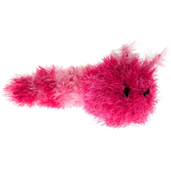 Caterpillar - Handmade Squeaky Dog Toy medium / pink