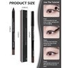 LYSdefeu Gel Eyeliner-3Pcs Black Waterproof Smudge-proof Matte Gel Eyeliner Pencil, Fade-Proof Eye Liner Pen Soft Smooth Easy-to-Sharpen Pencil for Women Cat Eye/Smoky Eye Makeup, Valentine's Day Gift