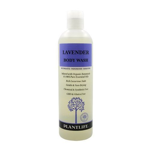 Plantlife Lavender Body Wash - GMO and Gluten Free Gentle and Moisturizing Body Wash That Contains Only Ingredients Straight from Nature - Made in the USA 14 oz