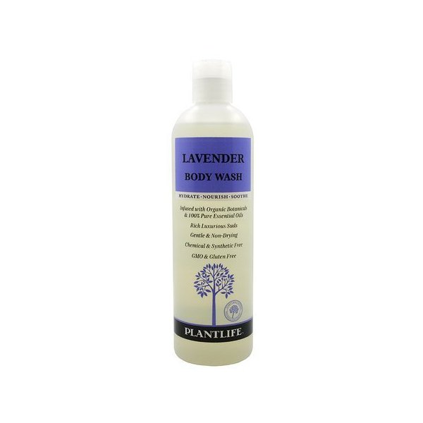 Plantlife Lavender Body Wash - GMO and Gluten Free Gentle and Moisturizing Body Wash That Contains Only Ingredients Straight from Nature - Made in the USA 14 oz