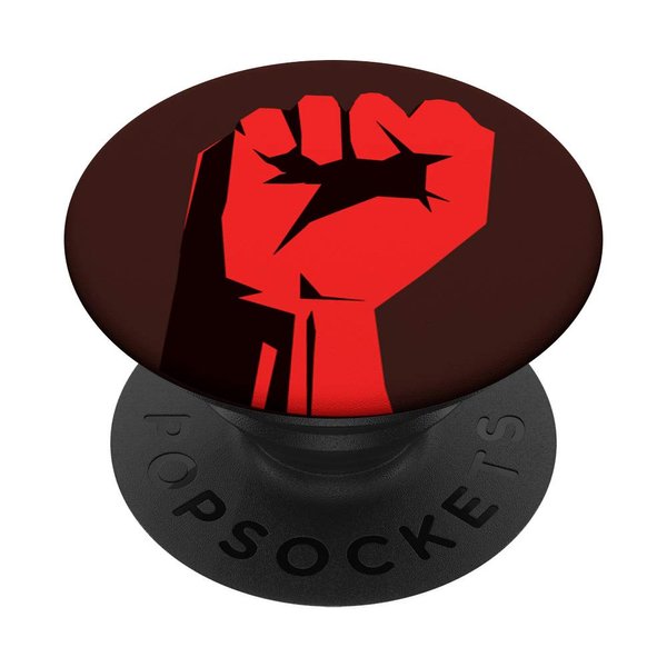 Comrade Detective Fist Black PopSockets Stand for Smartphones & Tablets