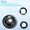 Black Porcelain Burner Drip Pans (3) 6”(1) 8” WB31M19 WB31M20 Set Replacement by APPLIANCEMATES Compatible for GE Hotpoint Electric Range Stove Burner