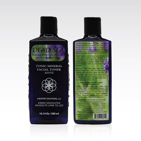 Dead Sea Face Toner for Women by Creatrix Solutions, 300 Ml- Dead Sea Mineral Facial Toner for Women- Fresh