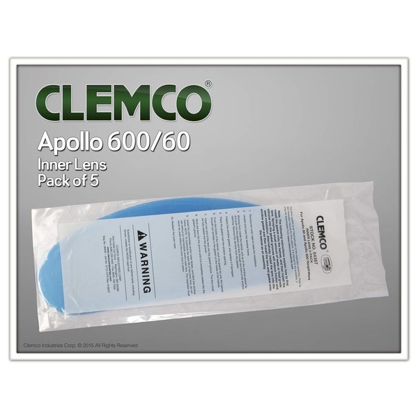 Inner Lens for Clemco Apollo 600 Helmet, 5 Lenses per PackF