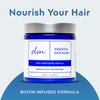 Elon Essentials Deep Conditioning Hair Mask – Hair Treatment Masks w/Shea Butter, Biotin, Argan & Coconut Oil – Hydrating Hair Mask for Dry Damaged Hair to Restore Shine & Silkiness (8 oz)