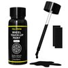 FOLLOWIN Black Rim Touch Up Paint for Cars, Black Wheel Paint Repair Kit, Automotive Rim Scratch Repair, Touch up Paint Kit with Brush, Repair Rim Curb Rash, Wheel Scratch, Surface Damage Quick and Easy, Touch Up Paint Bottles with Brush 1OZ(30ml)