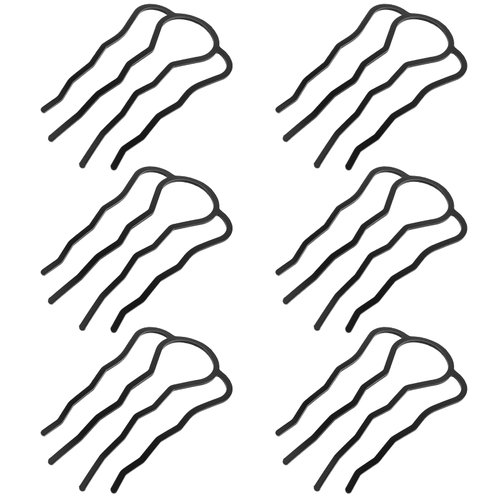 6 Pcs Metal Hair Fork Clip Hair Bun Accessories Updo Hair Accessories Bun Clips For Hair U Shaped Hair Pins French Twist Hair Clip For Women for Updo Vintage Styling Women Hair Sticks Styling Tool
