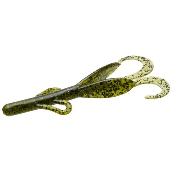 Zoom Bait Baby Brush Hog Bait-Pack of 12 (Water Candy Red, 5 1/2-Inch)