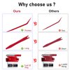 GLK Auto Trim Removal Tool Set, 5pcs Plastic Pry Tool Kit, Auto Trim Tool, Prying Tool, Car Door Panel Clip Revmoal Tool, Fasteners Remover, red
