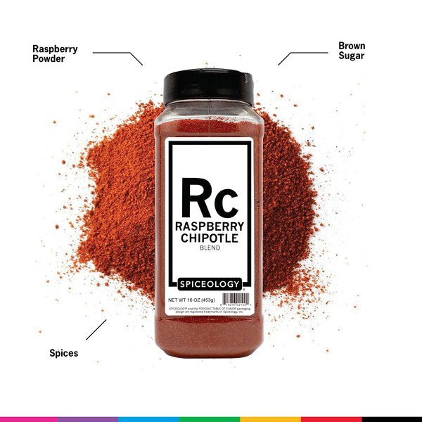 Raspberry Chipotle Sweet & Spicy Rub - Spiceology All-Purpose Spice Blend - 16 Ounces