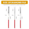 Miniature and Model Files, Includes Diamond File Set (Round, Flat and Triangular, 9 Piece)
