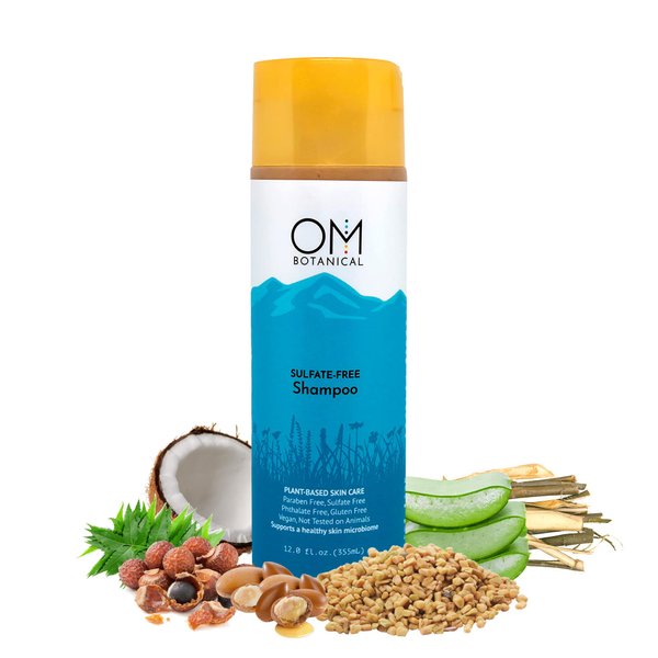 Ayurvedic Organic Shampoo | Sulfate Free w/Soapnut, Shikakai, Fenugreak, Neem. Prevent Hair Loss, Color Safe Natural Vegan Hair Cleanser for Men, Women.