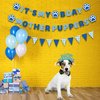 Dog Birthday Party Supplies, It's My Bday Mother Puppers Banner Sign, Puppy Dog Paw Birthday Decorations Backdrop, Blue Happy Birthday Decor Pennants Banner for Pet Dog Boy Girl, Vicycaty