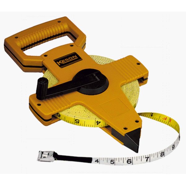 Keson OTR18100 Open Reel Fiberglass Tape Measure Reel (Graduations: ft., in. 1/8), 100-Foot