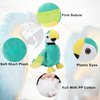 CAZOYEE Cute Macaw Parrot Stuffed Animal, Green Bird Stuffed Plush Toy, Soft Parrot Plushie Doll Gift for Kids Children Boys Girls Baby, Creative Plush Bird Parrot Decor, 10”