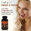 Caffeine Pills, Alternative to an Energy Drink, Energy Gel or Energy Gummies, All-Natural Energy Supplements, Energy Pills with Elderberry