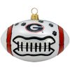 Georgia Bulldogs Football Blown Glass Ornament