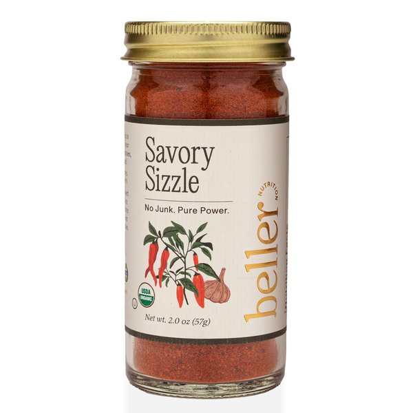 SAVORY SIZZLE | 2.1 oz | Organic Spice Blend Seasoning | Rachel Beller Nutrition Power Spicing