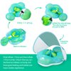 Relaxing Baby-Pool Float with Adjustable Seat Pocket with Canopy of UPF 50+UV Protection Anti-Slip Crotch, Add Tail Chamber Baby Floats for Pool Accessory Air Pump and 2 Pool Toys for Toddler 3M-3Yrs