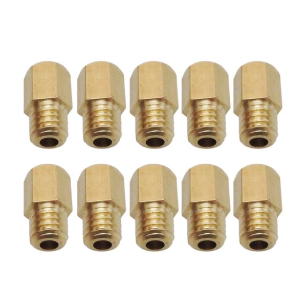 Set of 10 Hex Type Main Jets for MIKUNI VM/TM/TMX Carburetor 200-290