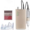 Miss Sweet Portable Nail Drill Machine Rechargeable Electric Nail File for Acrylic (Sweet Gold)