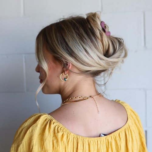 KAXI | Laydown 2.0 Hair Clip Claw | Perfect for Thick & Thin Hair | Strong Clip Teeth & 7 Colors to Choose (Plum)