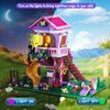 TIALLOW Treehouse Building Sets with LED Light - Forest Friendship Houses Building Block Toy, Tree House Building Kits,Birthday,Xmas Gift for Kids Girls 8-12(685PCS)