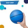 Amarlozn Mini Basketball for Mini Basketball Hoop, 5" Replacement Basketball for Over The Door Basketball Hoop, Little PVC Basketballs for Kids Toddler, Beach Indoor Outdoor Sport Game Gift, Blue