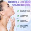Neck Firming Cream Tightening Lifting Sagging Skin, Tighten & Lift Firming Neck Cream, Tighten and Lift Neck Cream for Crepey Skin, Skin Care Moisturizer Face Cream