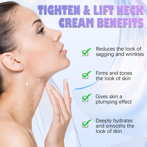 Neck Firming Cream Tightening Lifting Sagging Skin, Tighten & Lift Firming Neck Cream, Tighten and Lift Neck Cream for Crepey Skin, Skin Care Moisturizer Face Cream